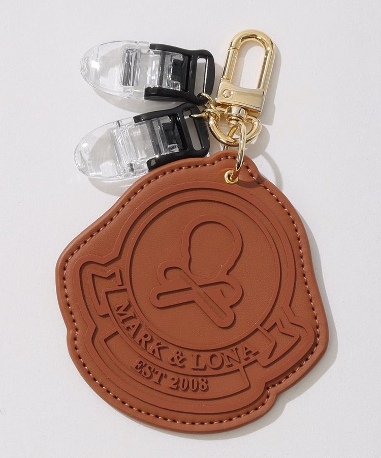 マーク＆ロナ ML キャッチャー付き合皮スカルネームタグ レディース