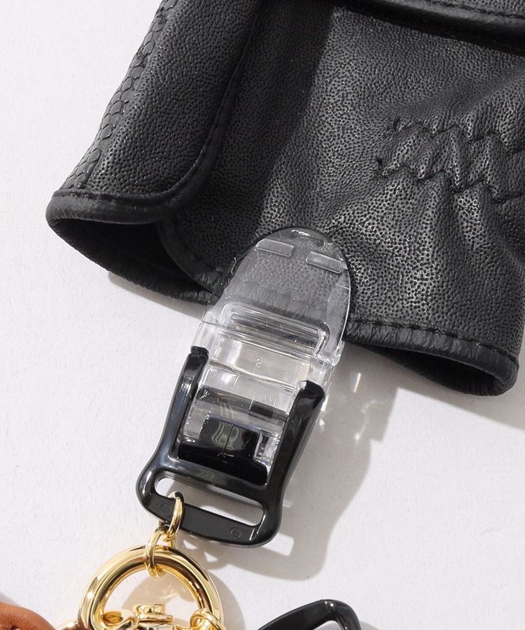 マーク＆ロナ ML キャッチャー付き合皮スカルネームタグ レディース