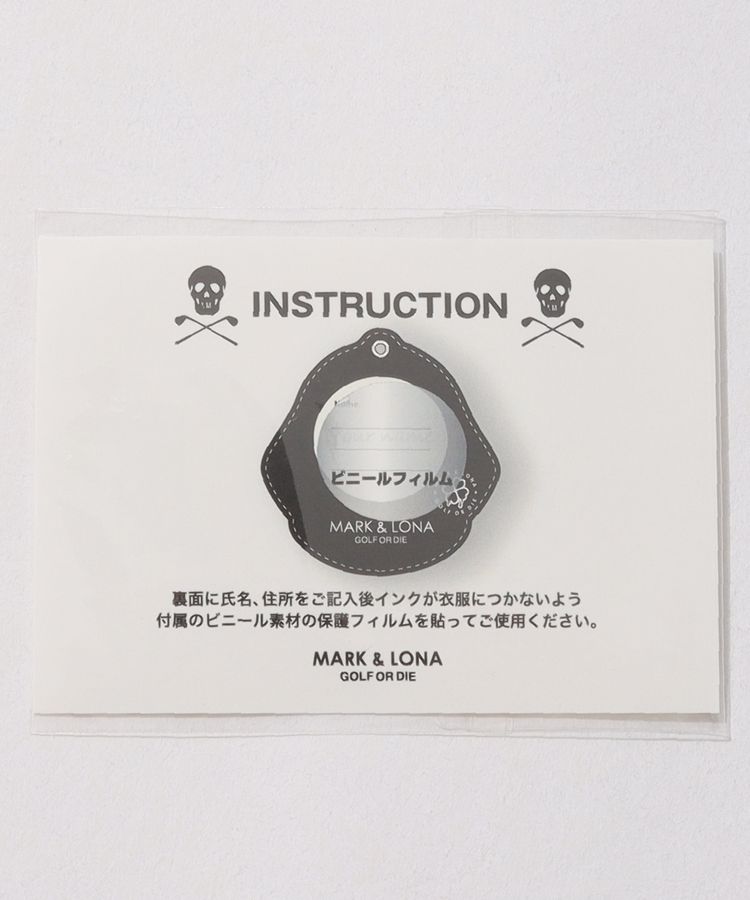 マーク＆ロナ ML キャッチャー付き合皮スカルネームタグ レディース