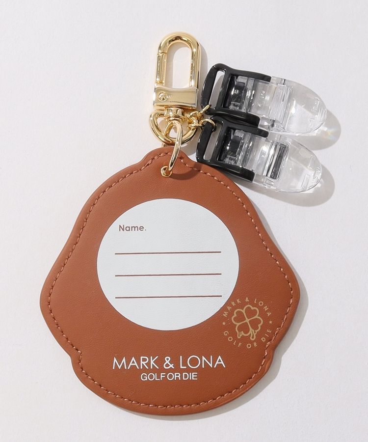 マーク＆ロナ ML キャッチャー付き合皮スカルネームタグ レディース