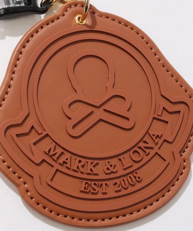 マーク＆ロナ ML キャッチャー付き合皮スカルネームタグ レディース