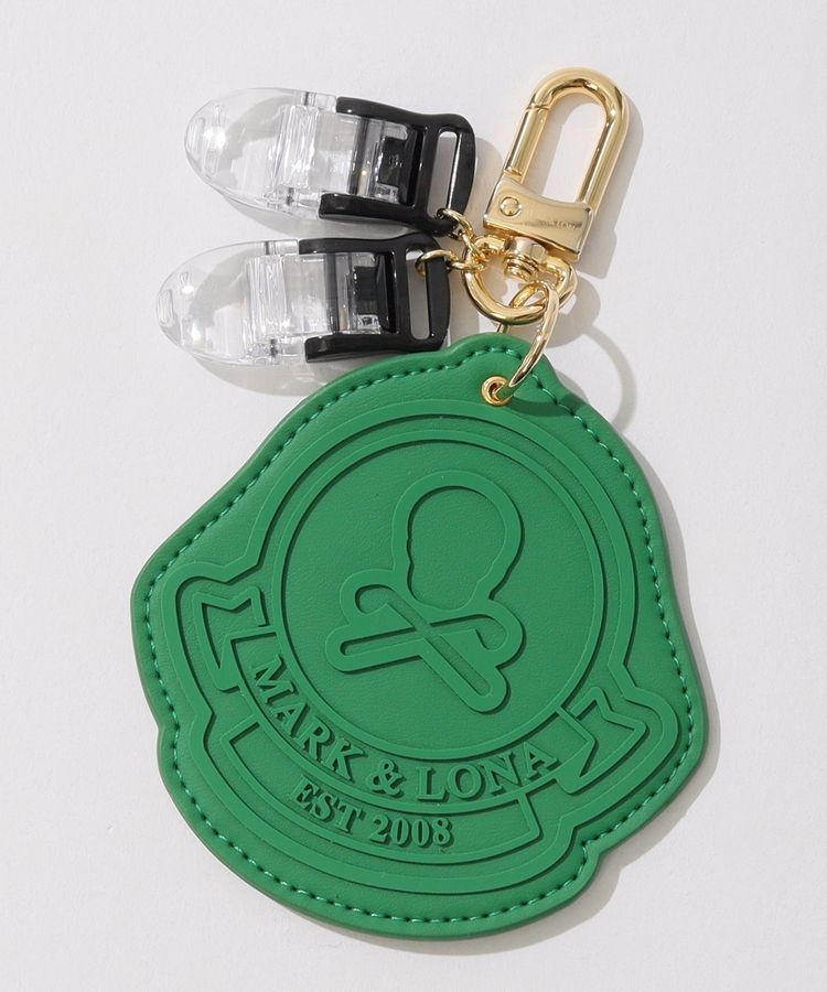 キャッチャー付き合皮スカルネームタグ