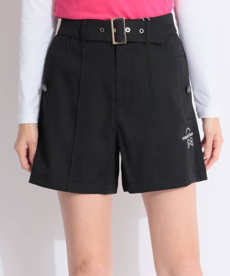 ML センターシーム一体型ウエストベルトショートパンツ