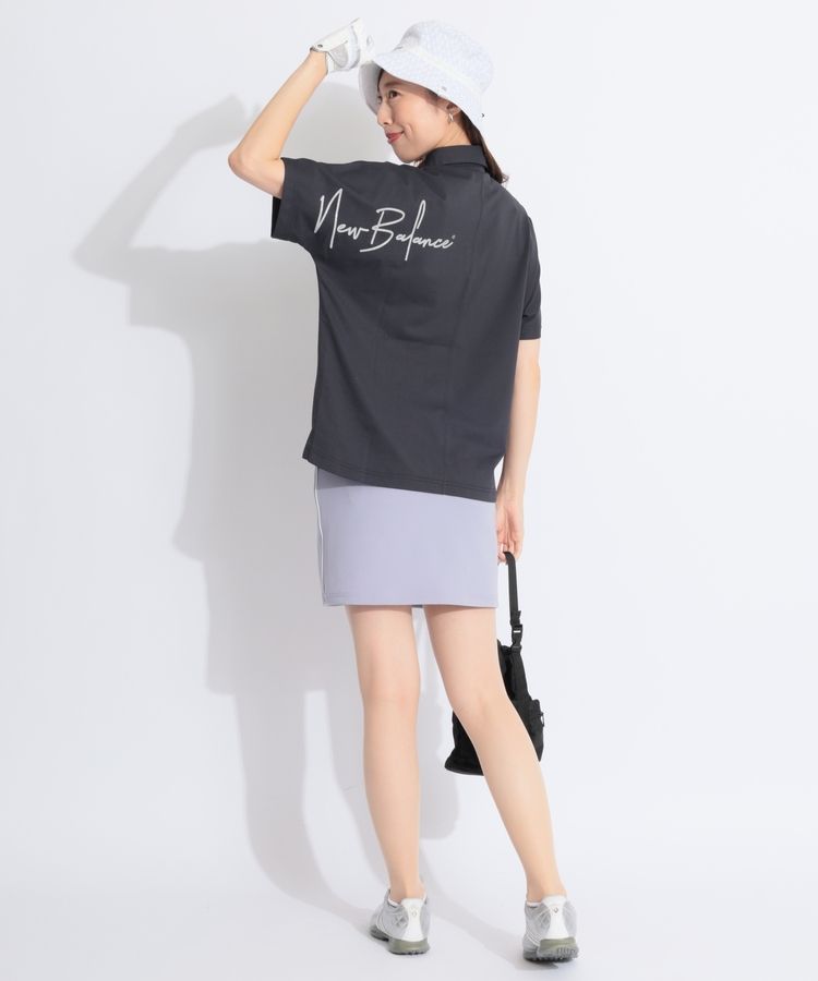 新品 ニューバランス ゴルフ セットアップ 半袖ポロシャツ スカート 上下 ニューバランスゴルフ NB 【ストレッチUV】ラメロゴプリント