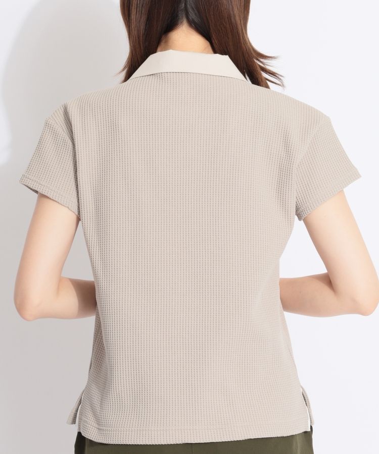 【新品】トラヴィスマシュー オープンカラーワッフル半袖ポロシャツ 新品】トラヴィスマシュー オープンカラーワッフル半袖ポロシャツ