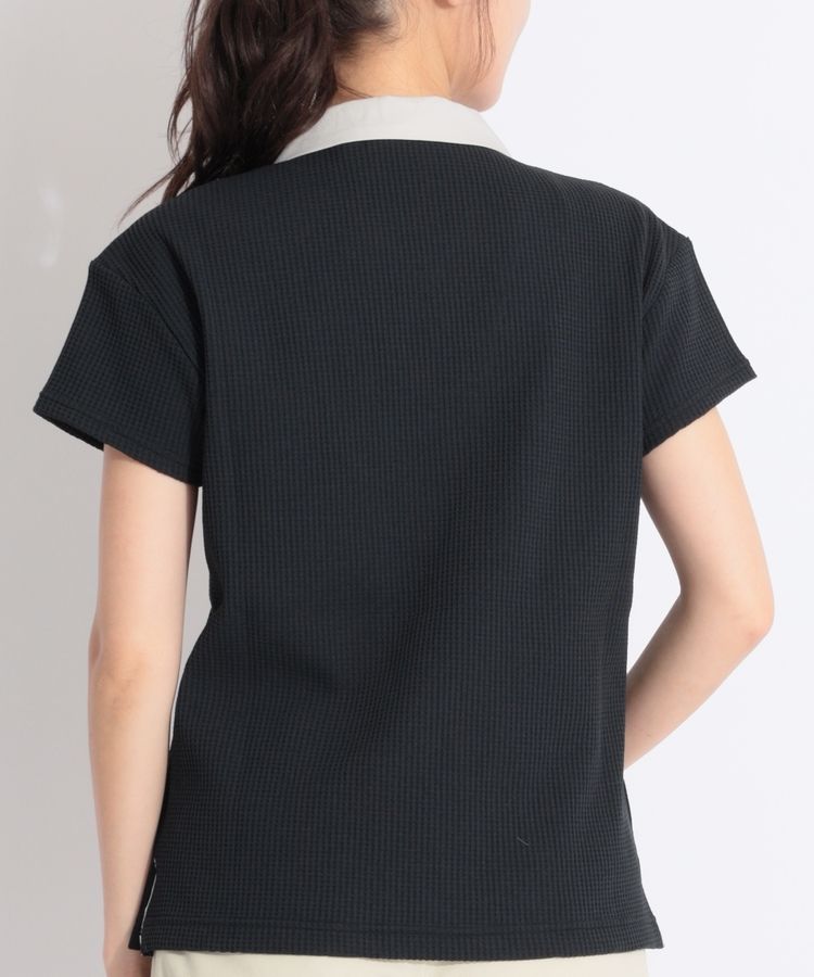 トラヴィスマシュー TM オープンカラーワッフル半袖ポロシャツ