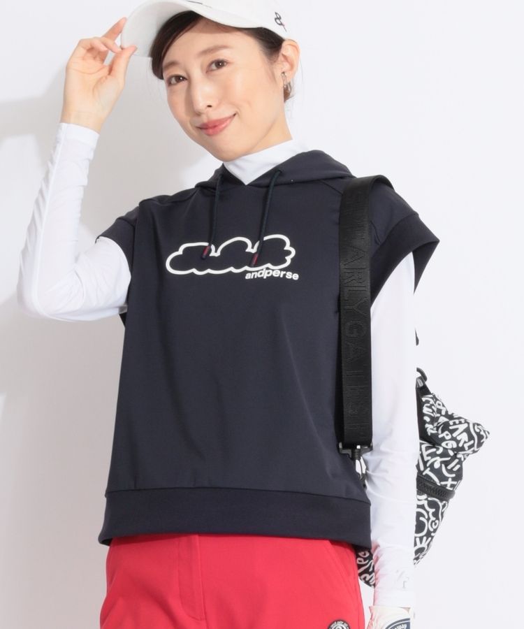 アンパスィ AP 【マルチストレッチ】フレンチスリーブフーディプル