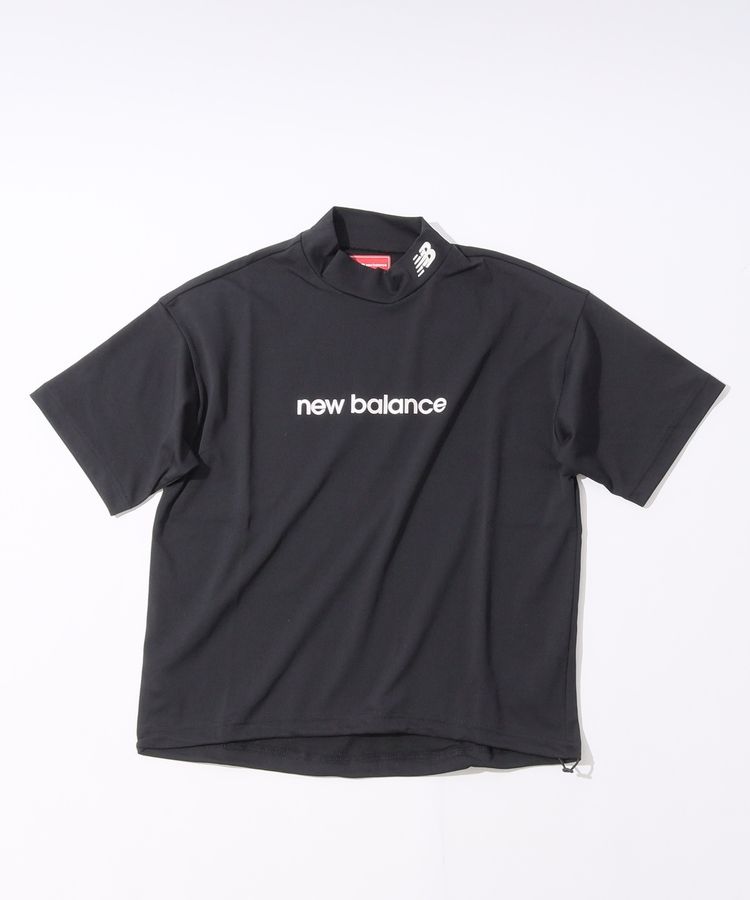 New Balance - 超美品ニューバランスNewBalanceバックプリーツモックネックカットソ ニューバランスゴルフ NB 【ストレッチ】バックプリント裾
