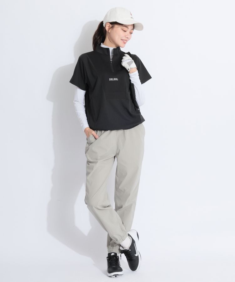 デルソルゴルフ DL 【CURUCURU別注】ハーフジップ半袖プルオーバー