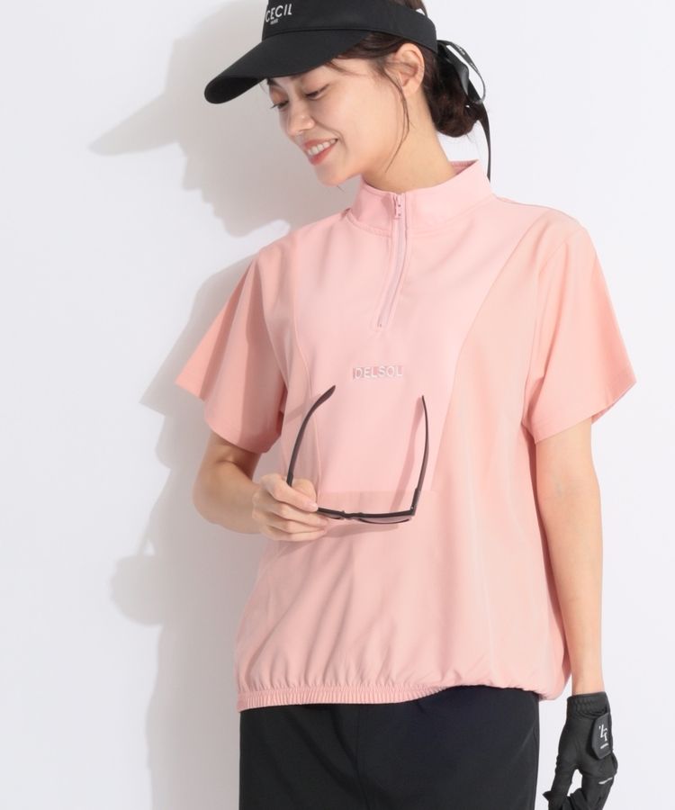 デルソルゴルフ DL 【CURUCURU別注】ハーフジップ半袖プルオーバー