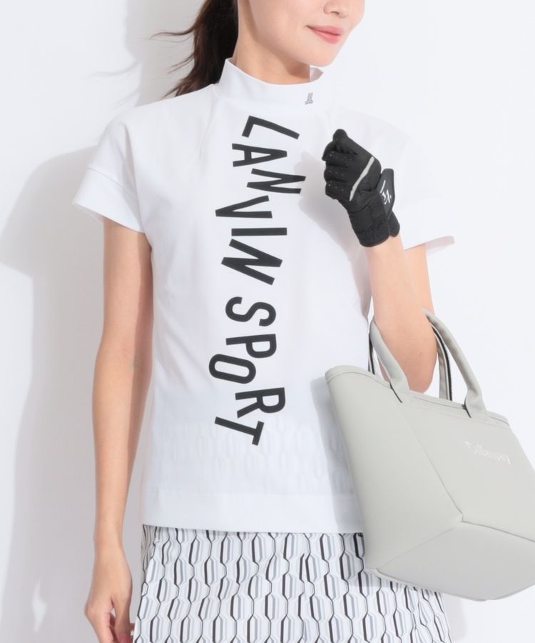 ランバン スポール ゴルフ　★　 モックネック　半袖シャツ　トップス LANVIN SPORT セール 公式 WEB限定 ランバン スポール 半袖