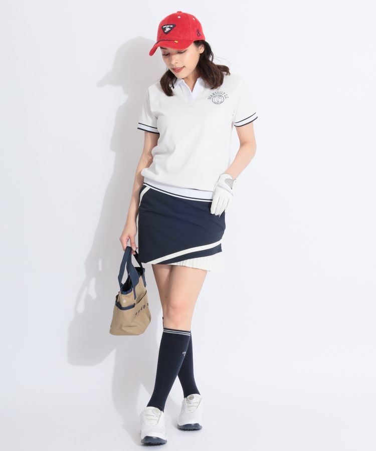 新作　ルコックスポルティフ変形プリーツスカート le coq sportif golf 【2023JLPGAツアー菅沼菜々プロ優勝時着用
