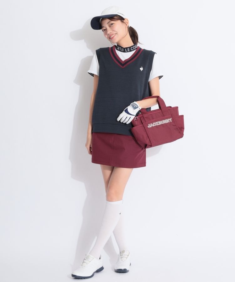 公式 ルコックスポルティフ ニットライクベスト レディース 吸汗 ストレッチ UV CUT UPF50 トレーニング LU5FVE00L 25FW ルコックスポルティフ le coq sportif ニットライクベスト