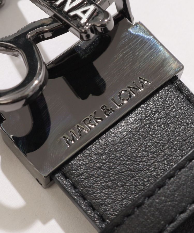 マーク＆ロナ ML 【リバーシブル】スカルバックル牛革ベルト