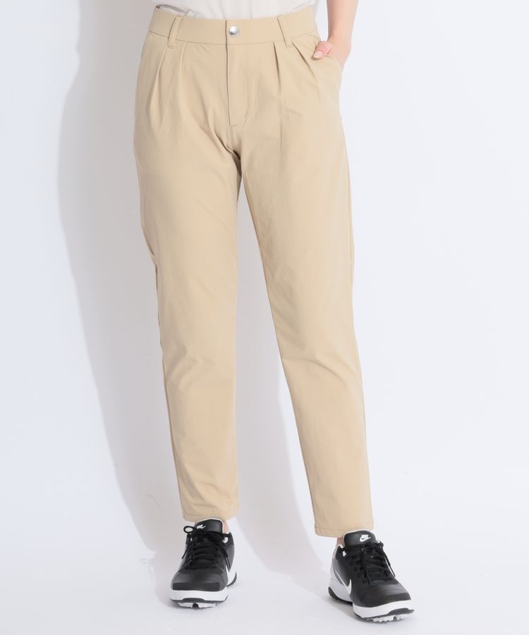 【ストレッチUV】ツータックナイロンアンクルパンツ