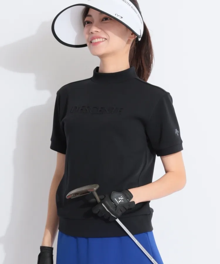 新品　デサントゴルフ　カットソー デサントゴルフ DESCENTE ゴルフ ダンボールニットエンボスロゴ