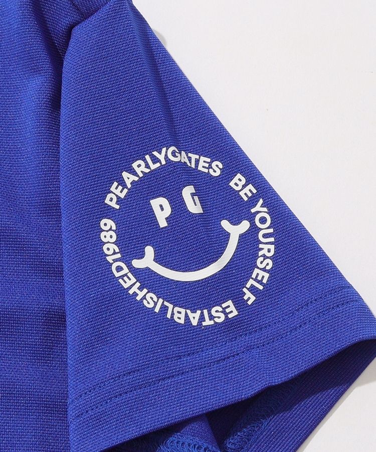 パーリーゲイツ　PGPRO ベア鹿子モックネック　濃紺色　サイズ5 パーリーゲイツ PGPRO ベア鹿子モックネック 濃紺色 サイズ5