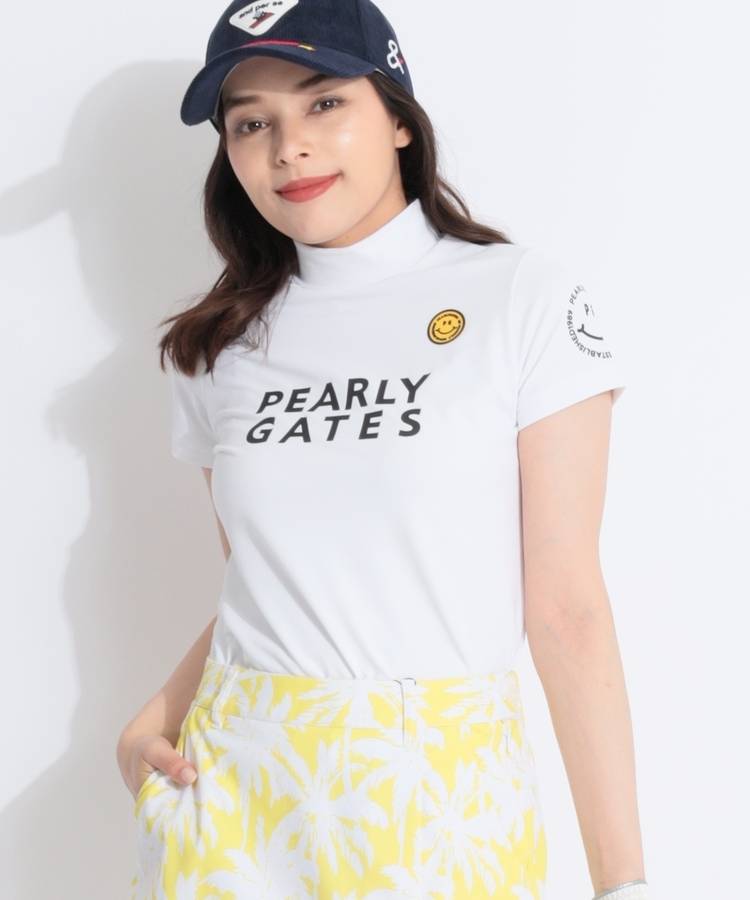 PG ニコワッペンベア鹿の子モックネック半袖カットソー