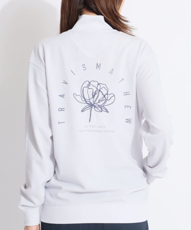 トラヴィスマシュー TM 【ユニセックス】裏微起毛ハーフジッププル