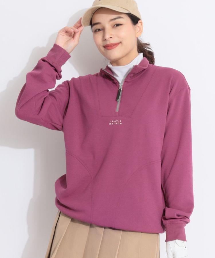 美品　TravisMathew プルオーバーハーフジップパーカー トラヴィスマシュー TM 【ユニセックス】ハーフジッププル
