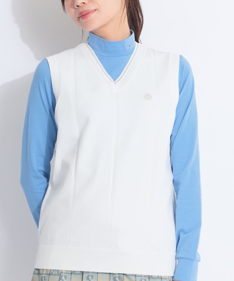 セントアンドリュース SA ケーブル編みポリニットベスト レディース