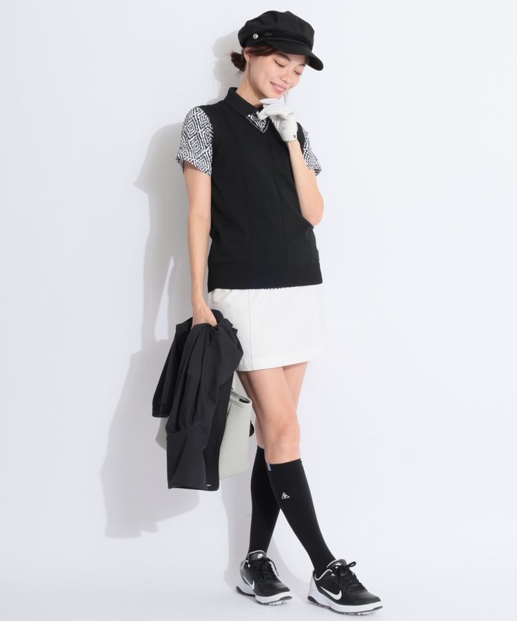 セントアンドリュース SA 【ストレッチ】ダイヤプリント半袖ポロシャツ