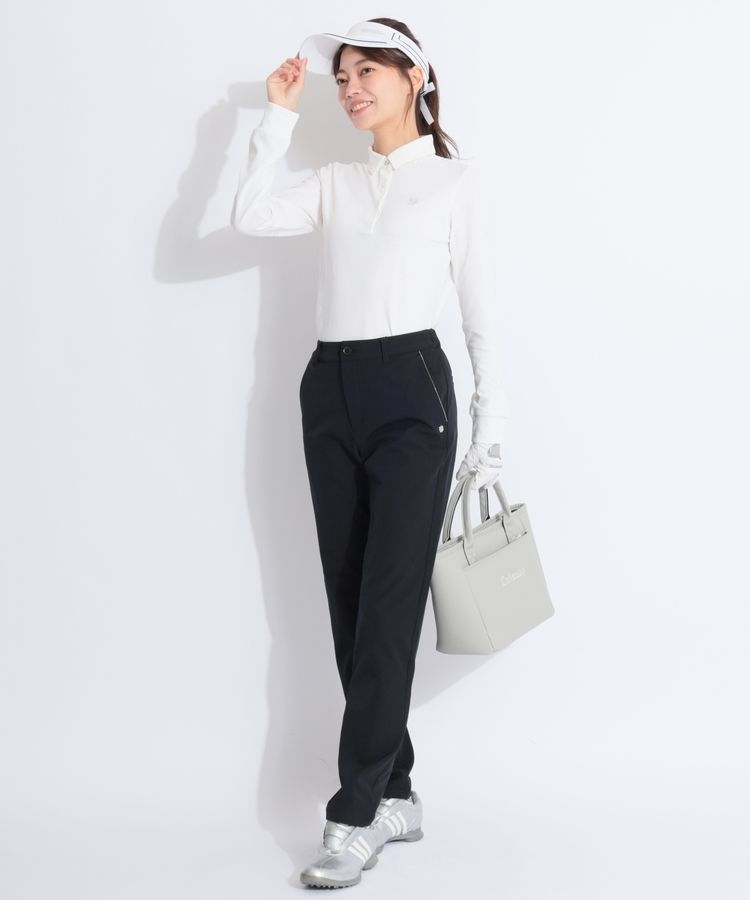 セントアンドリュース　レディース長袖ポロシャツ セントアンドリュース SA 【ECO】ジャガードロゴ長袖ポロシャツ