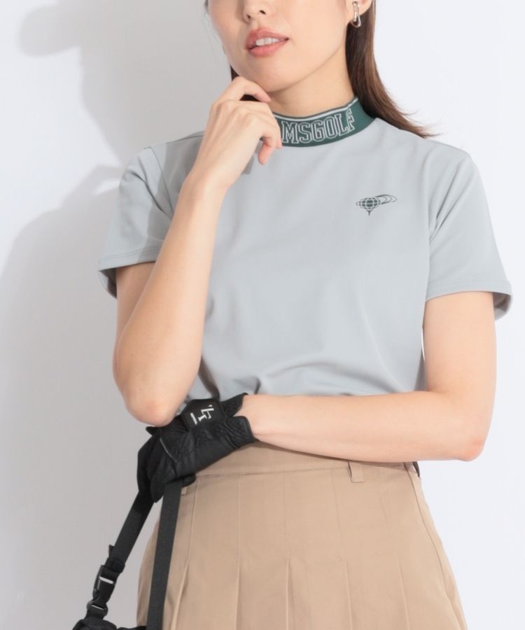 ビームスゴルフ　半袖　モックネック　グレー　L 楽天市場】beams モックネック（長さ（袖）半袖）（ゴルフ