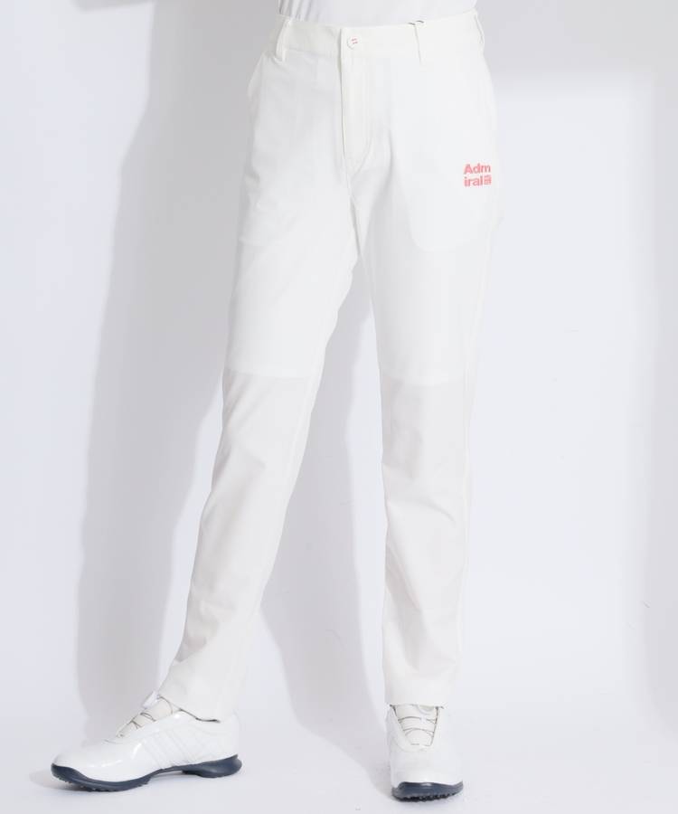 AO 【撥水ストレッチ】バックウエストロゴロングパンツ