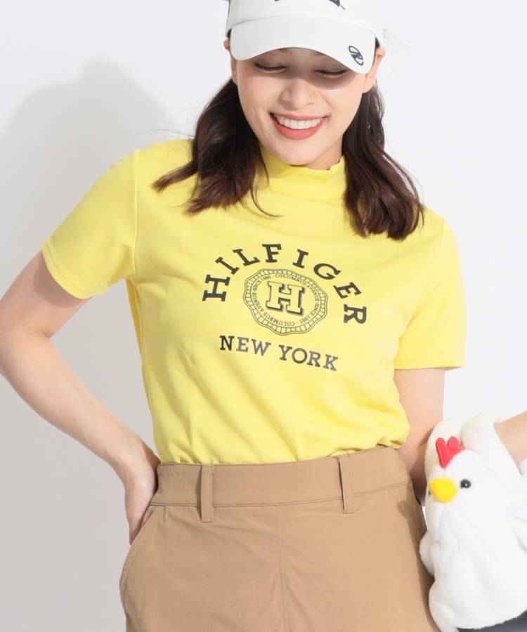 TO 【抗菌防臭UV】カレッジロゴモックネック半袖カットソー