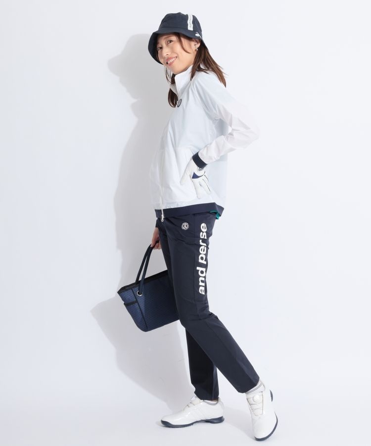アンパスィ AP 【通気撥水】サイドロゴマルチウェザーロングパンツ