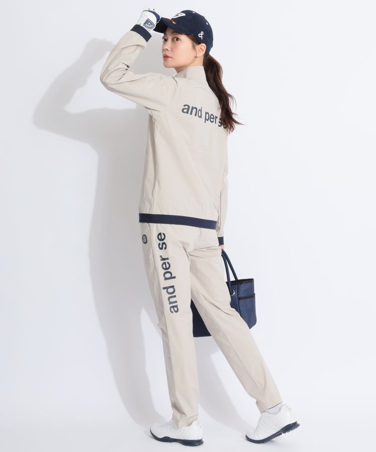 アンパスィ AP 【通気撥水】サイドロゴマルチウェザーロングパンツ