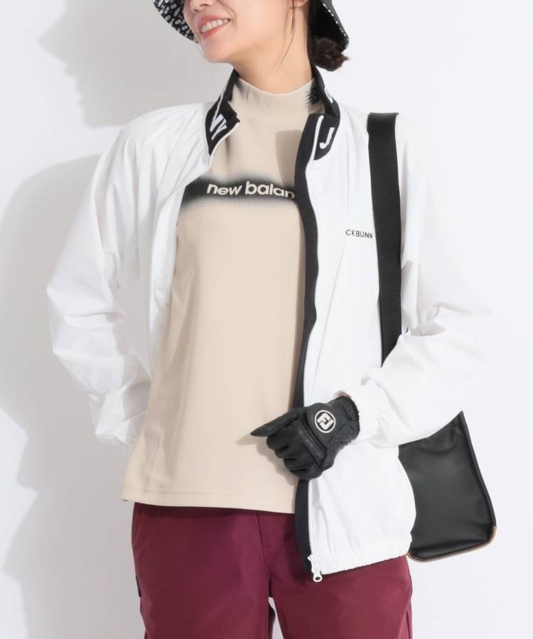 JB 【撥水防風】裏メッシュロゴスタンドネックブルゾン