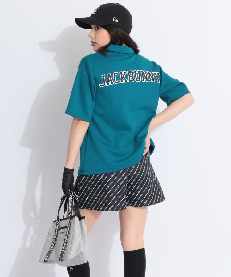 JackBunny!!ゴルフウェアセット ポロシャツ0 ミニスカート0 帽子FR ストレッチ二重織プリント スカート | Jack Bunny!!（ジャック