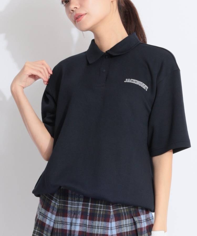 JB 【CP対象品】バックプリントダンボール5分袖ポロシャツ
