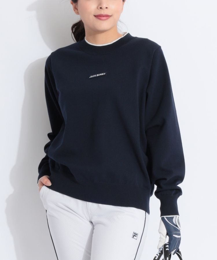 バイカラー切替ハイゲージニット