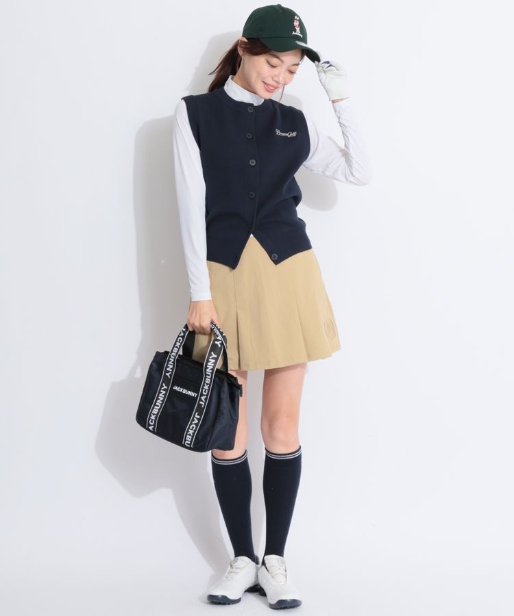 ビームスゴルフ BE ハイゲージ編みクルーネックニットベスト