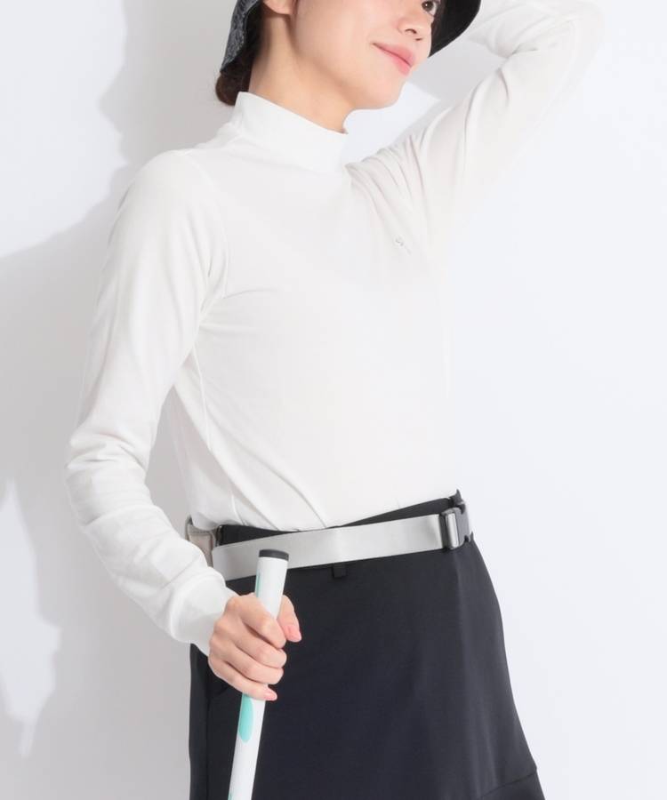 SA ベア天シンプルモックネック長袖カットソー