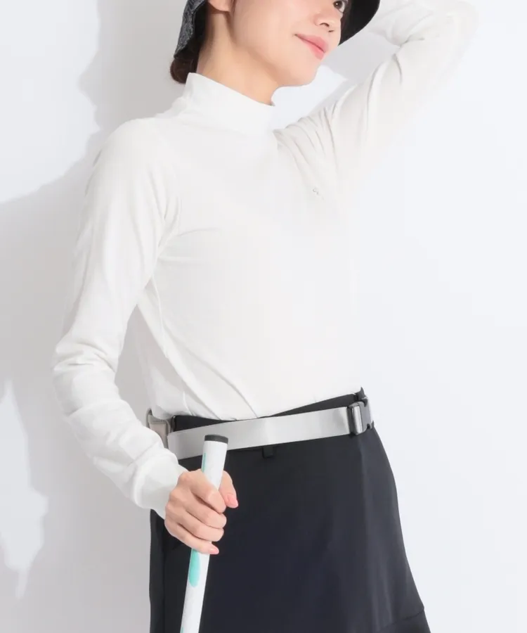 セントアンドリュース SA ベア天シンプルモックネック長袖カットソー