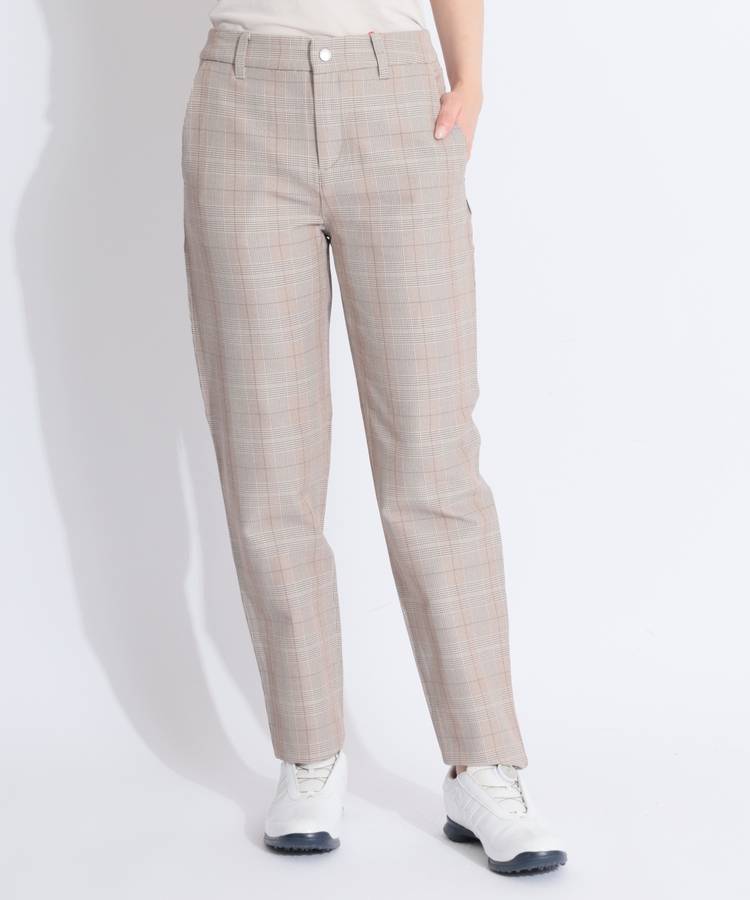 NB グレンチェックテーパードパンツ