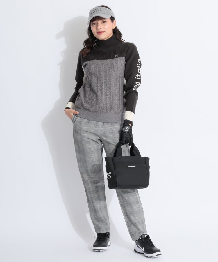 ニューバランスゴルフ　グレンチェックテーパードパンツ　サイズ5 ニューバランスゴルフ NB グレンチェックテーパードパンツ レディース