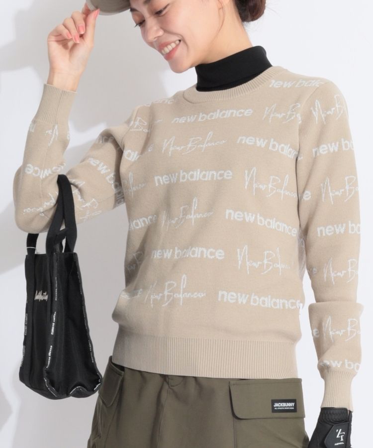 美品ニューバランスNBゴルフウェアニット New Balance ニューバランス レディース ゴルフウェア 長袖