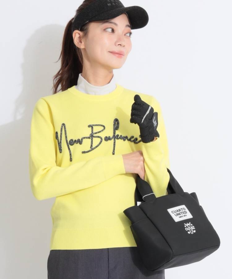 NB 【軽量】フロントロゴクルーネックニット
