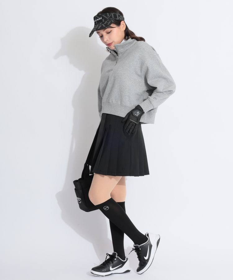 ニューエラ NE 【ストレッチ】ウエストベルト付きプリーツスカート