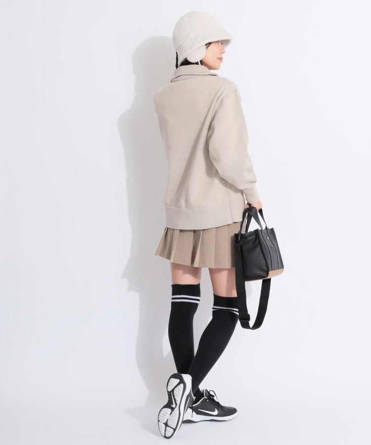 ニューエラ NE 【ストレッチ】ウエストベルト付きプリーツ