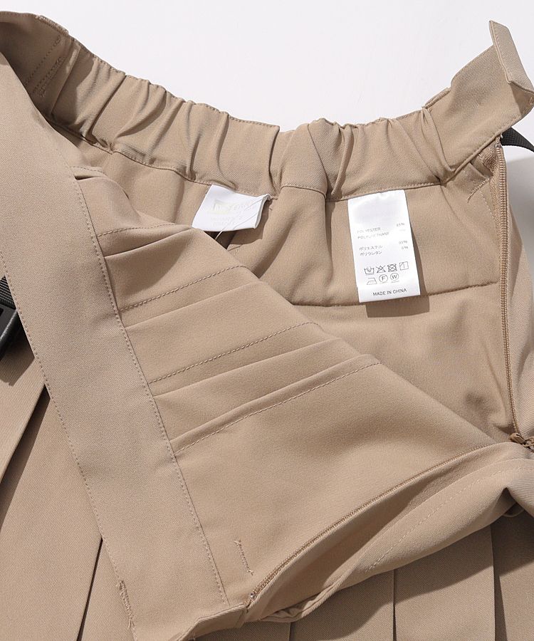 ニューエラ NE 【ストレッチ】ウエストベルト付きプリーツ