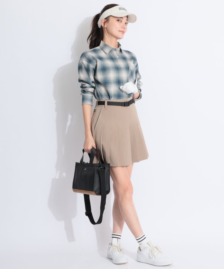 ニューエラ NE 【ストレッチ】ウエストベルト付きプリーツ