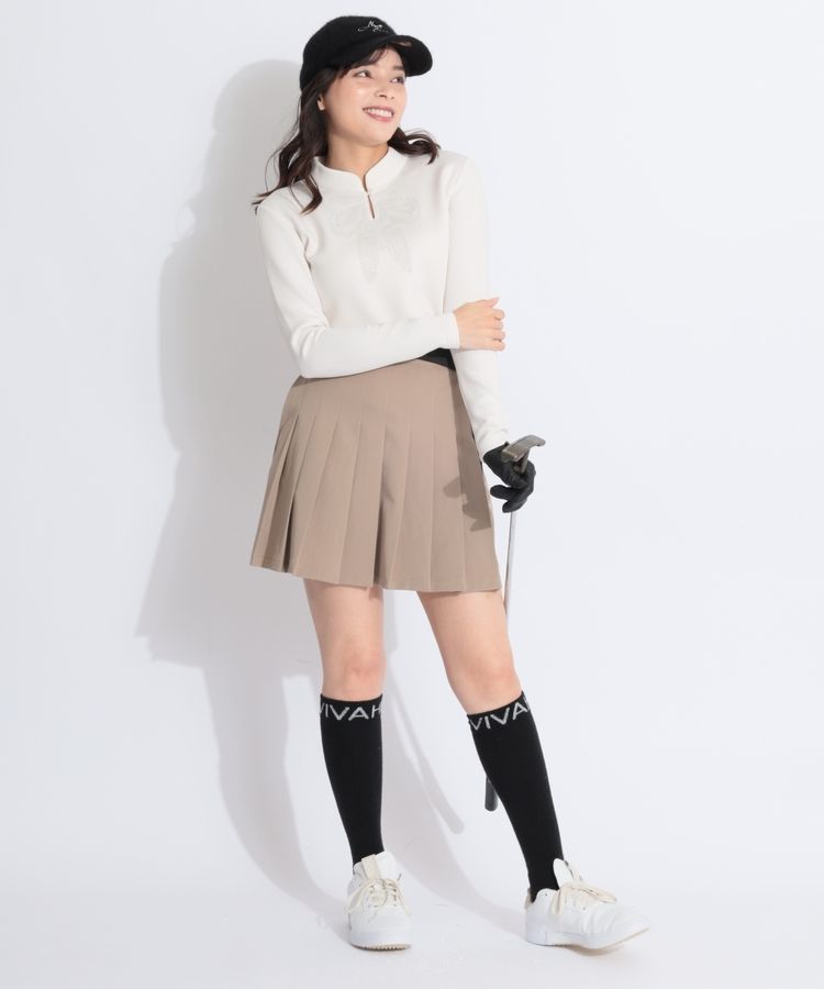 ニューエラ NE 【ストレッチ】ウエストベルト付きプリーツ