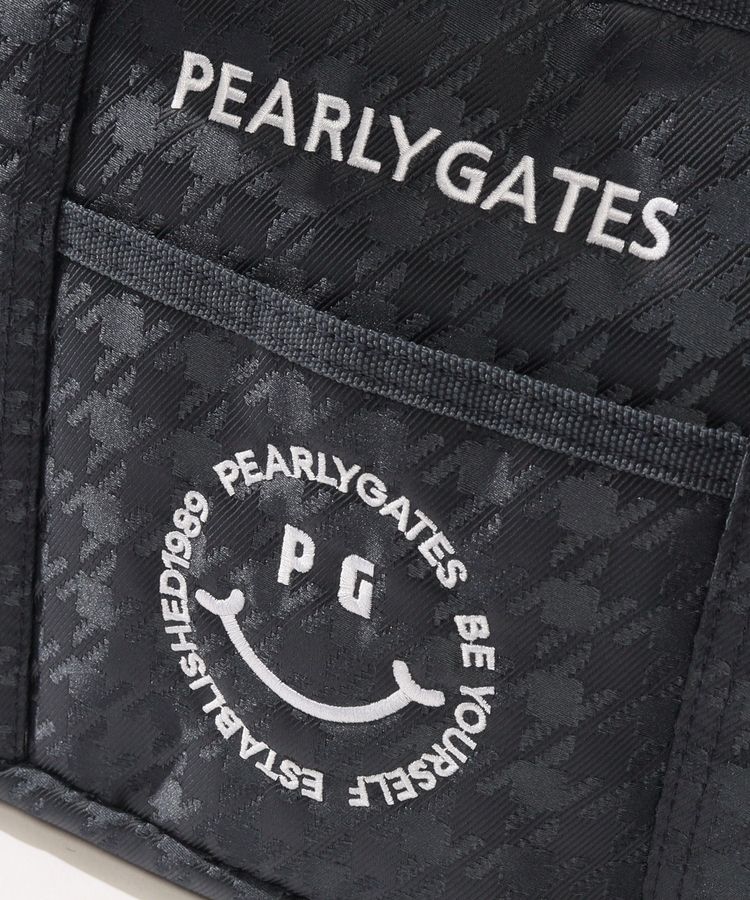 パーリーゲイツ PG ニコちゃんワッペン千鳥格子カートバッグ