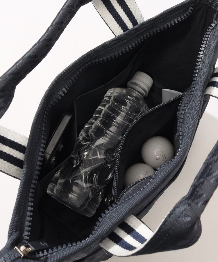 パーリーゲイツ PG ニコちゃんワッペン千鳥格子カートバッグ